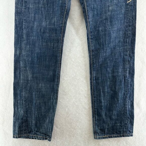 LEVI'S Red Collection Jeans Mens 31 x 30 Skinny Dark Washed Denim Cotton Blue - Picture 4 of 12
